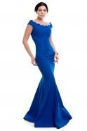 Длинное Вечернее Платье Ярко-синий C3259