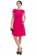 Короткое Вечернее Платье розовый T2041
