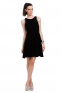 Короткое Вечернее Платье Черный T2164