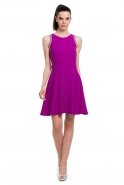 Короткое Вечернее Платье Пурпурный T2164