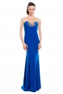 Длинное Вечернее Платье Ярко-синий O4017