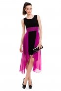 Короткое Вечернее Платье Пурпурный T2148