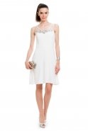 Короткое Вечернее Платье Белый T2147