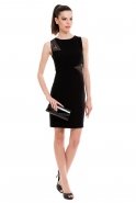 Короткое Вечернее Платье Черный A60225