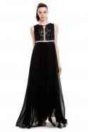 Длинное Вечернее Платье Черный C3243