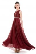 Длинное Вечернее Платье Бордовый C3243