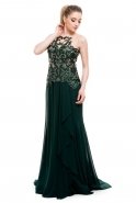 Длинное Вечернее Платье зелёный S4052