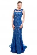 Длинное Вечернее Платье Ярко-синий O1218