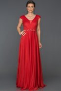 Длинное Помолвочное Платье красный AB4574