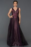 Длинное Помолвочное Платье Пурпурный ABU022