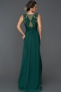 Длинное Выпускное Платье Русалка Изумрудно-зеленый ABU301