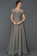 Длинное Помолвочное Платье Серый AB7088