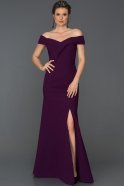 Длинное Выпускное Платье Пурпурный ABU245