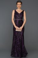 Длинное Помолвочное Платье Пурпурный AB7116