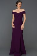 Длинное Выпускное Платье Пурпурный AB7128