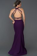 Длинное Выпускное Платье Русалка Пурпурный ABU122