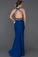 Длинное Выпускное Платье Русалка Ярко-синий ABU122