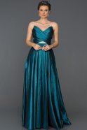 Длинное Помолвочное Платье Темно-зеленый ABU060