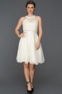 Короткое Платье На Приглашение Белый ABK033