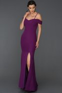 Длинное Вечернее Платье Русалка Пурпурный ABU475