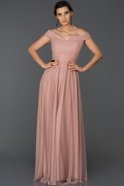 Длинное Вечернее Платье Пыльно-розовый ABU020