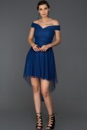 Короткое Выпускное Платье Ярко-синий ABK142