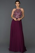 Длинное Вечернее Платье Фиолетовый ABU195