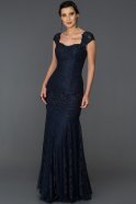 Длинное Помолвочное Платье Темно-синий AB7538