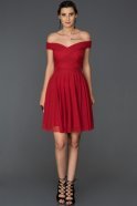 Короткое Платье На Приглашение красный ABK008