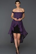 Мини Пригласительное Платье Пурпурный ABK020