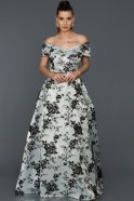 Длинное Помолвочное Платье Серый AB7113