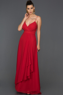 Длинное Выпускное Платье красный ABU119