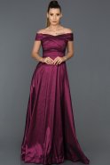 Длинное Вечернее Платье Фиолетовый ABU246
