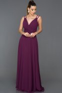 Длинное Помолвочное Платье Сливовый ABU973