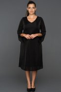 Вечернее Платье Свободного Кроя Черный AB2201
