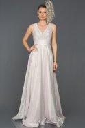 Длинное Помолвочное Платье розовый ABU082