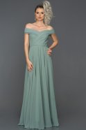 Длинное Помолвочное Платье Бирюзовый ABU012