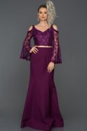 Длинное Помолвочное Платье Фиолетовый ABU1359