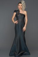 Длинное Вечернее Платье Русалка Ярко-синий- ABU098