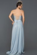 Длинное Помолвочное Платье Синий ABU142