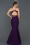 Длинное Выпускное Платье Русалка Пурпурный ABU314