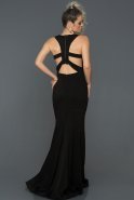 Длинное Помолвочное Платье Черный ABU153