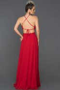Длинное Помолвочное Платье красный ABU089