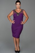 Вечернее Платье Свободного Кроя Пурпурный ABK094