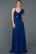 Длинное Помолвочное Платье Ярко-синий ABU476