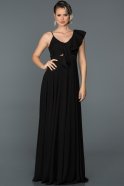 Длинное Помолвочное Платье Черный ABU476