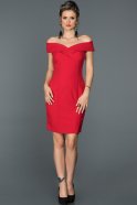 Короткое Платье На Приглашение красный ABK080