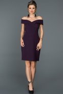 Короткое Платье На Приглашение Пурпурный ABK080