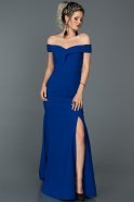 Длинное Выпускное Платье Ярко-синий ABU176