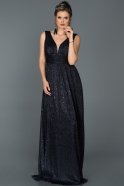 Длинное Выпускное Платье Темно-синий AB7147